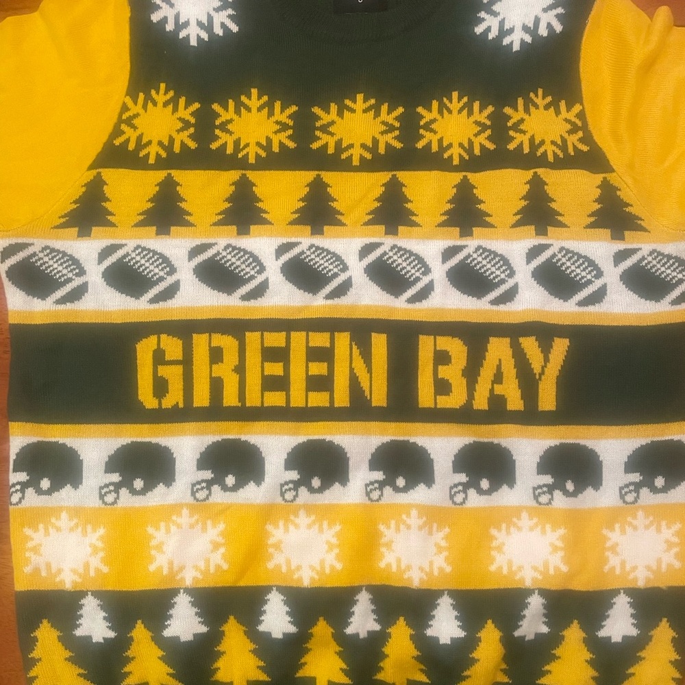Green Bay Packers “ugly” Christmas Sweater Size Small